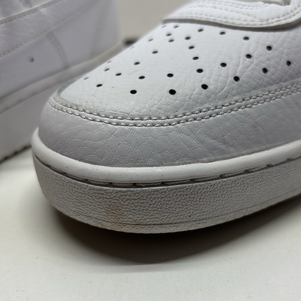 Nike Court Vision Lo Mens Athletic Shoes Sneakers Size 11 Triple White - Picture 11 of 12